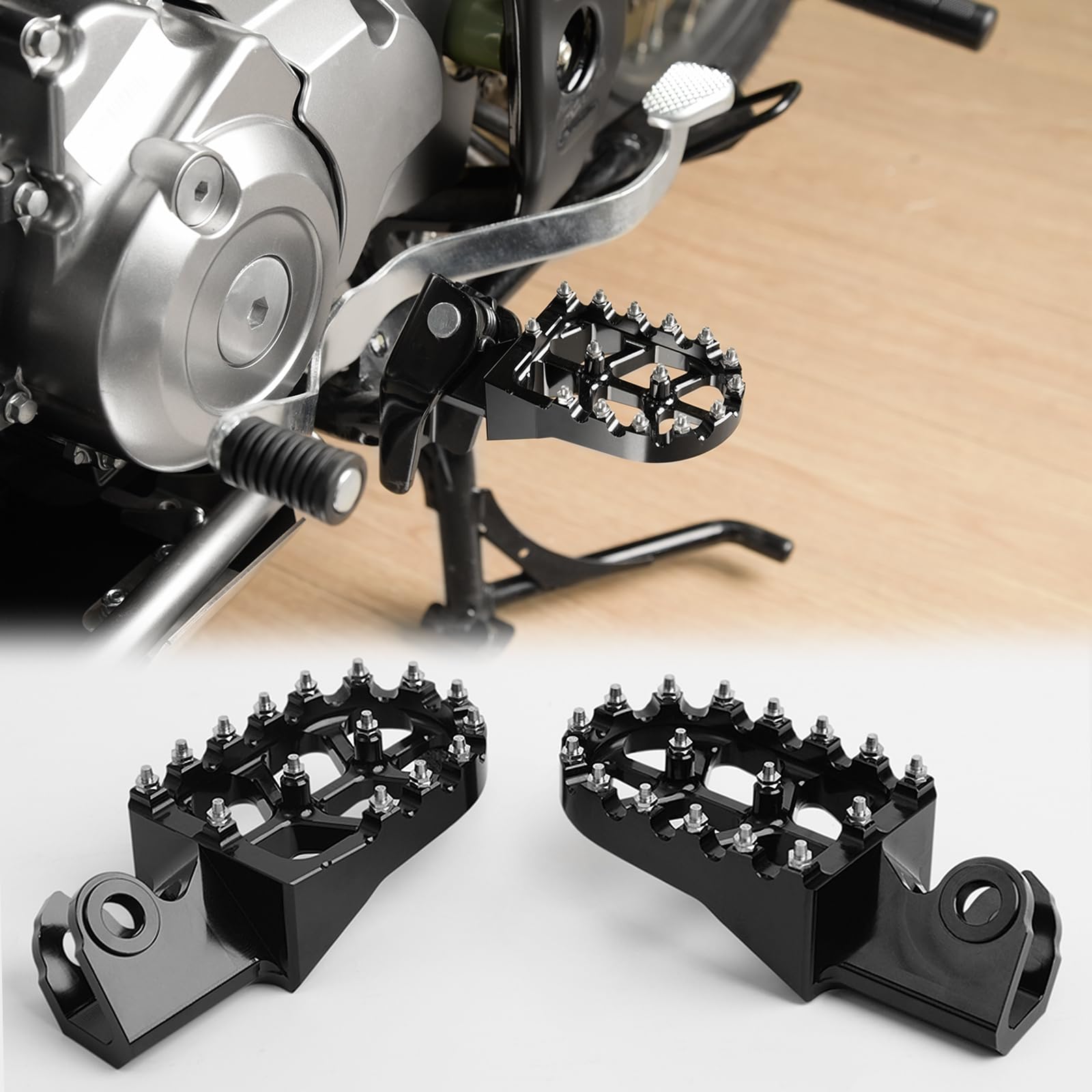 フットペグ ペダル CRF250R用 2010-2017 オートバイ CNC